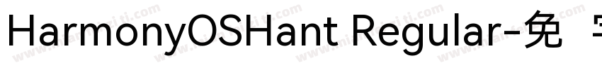 HarmonyOSHant Regular字体转换